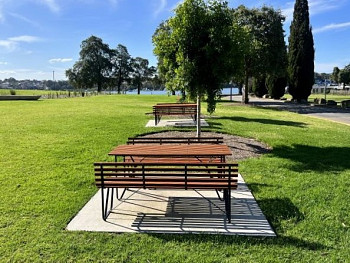 EM122-T, EM125-T - Custom DDA Garden Setting, with timber battens - Callan Park Waterfront Green - Greater Sydney Parklands.jpg